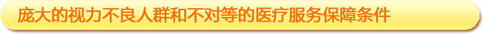 一、庞大的视力不良人群和不对等的医疗服务保障条件