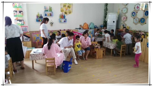 易视界青岛店走进海逸幼儿园普查视力