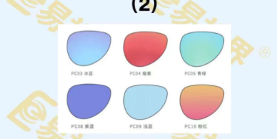 不同颜色太阳镜,功能不一样