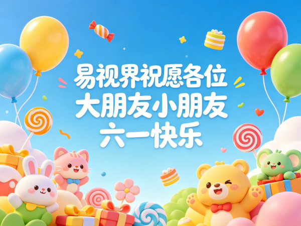 守护明眸,童享六一 | 易视界祝愿大朋友小朋友儿童节快乐