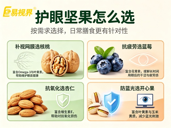 儿童青少年日常护眼吃什么干果 易视界视光中心